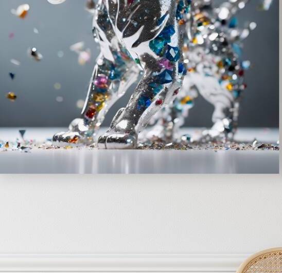 0  ultra detailed shot of a shattering sculpture by VisualCreations