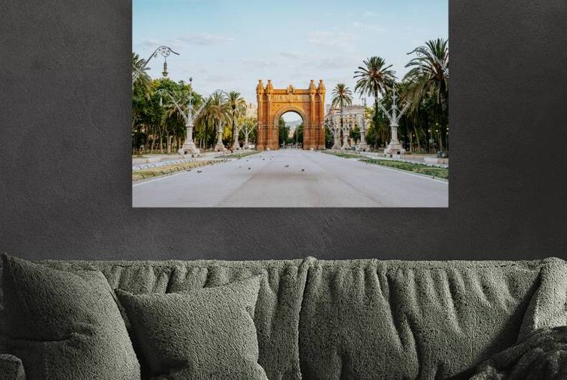  Arc de Triomf promenade at sunrise by Cristina Taranovici