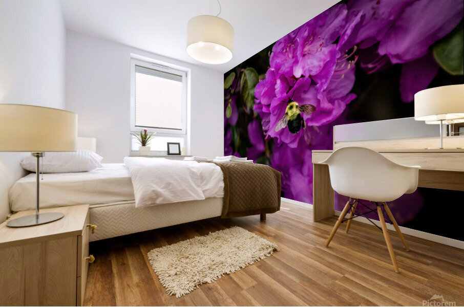 Busy bee Mural print