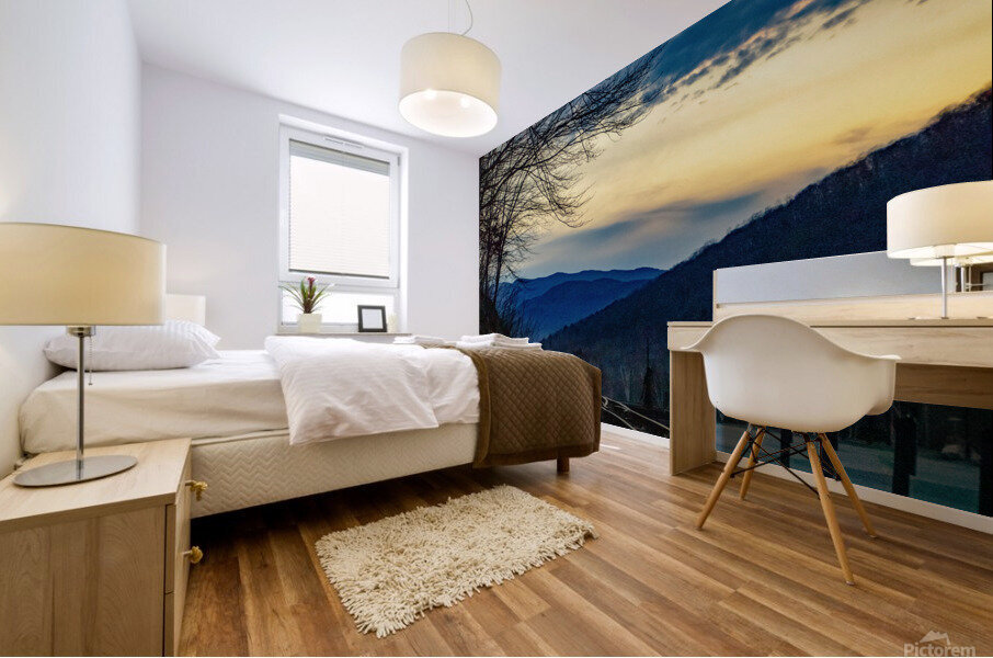 White mountain Mural print