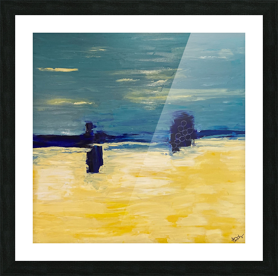 CalmattheBeach Picture Frame print