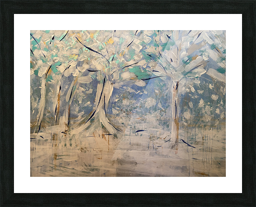 Spring in Blue Picture Frame print