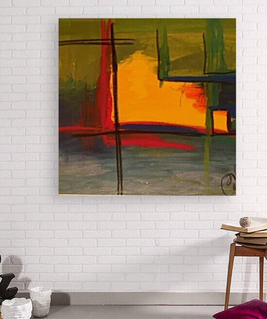 BoldAbstractinYellow by Traci Canterbury