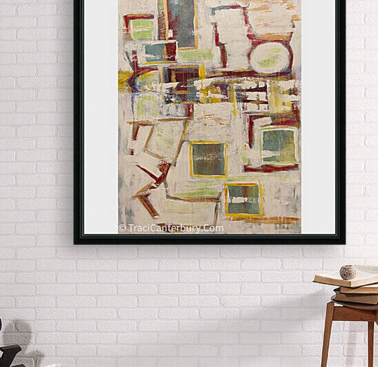 Confusion in Red  TraciCanterbury  oil  charcoal by Traci Canterbury