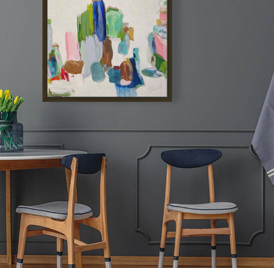 Beverly Hills  TraciCanterbury  acrylic  goldleaf by Traci Canterbury