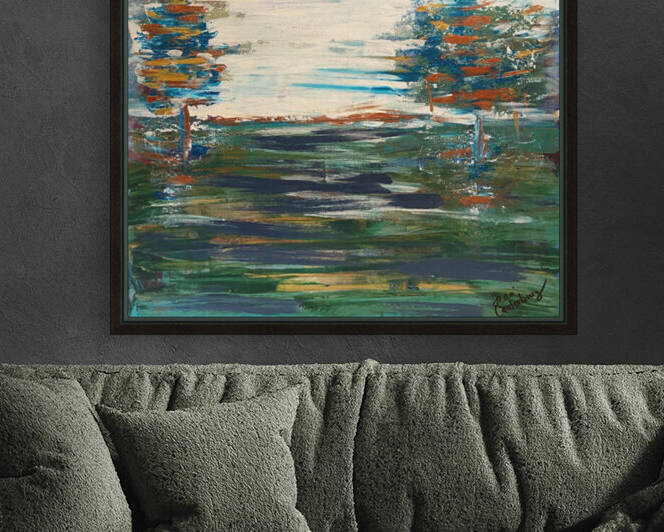 Aegean Fall  TraciCanterbury  acrylic  ink by Traci Canterbury