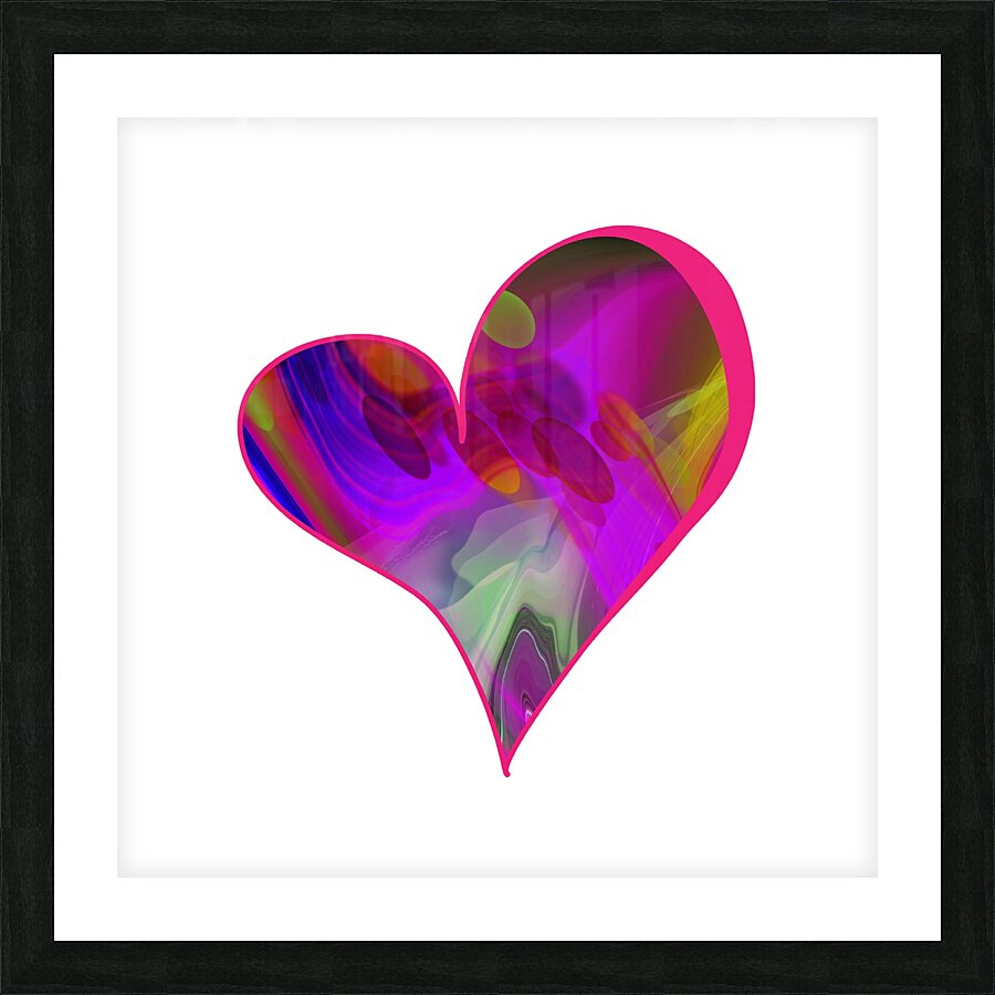 My Heartbeat Picture Frame print