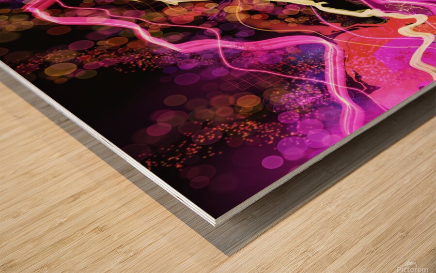 Lightening Strikes Again Wood print