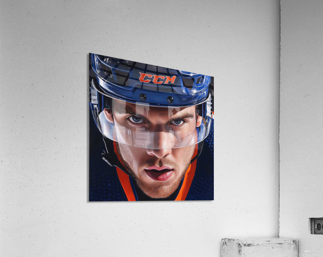 Connor McDavid C Edmonton Oilers nhl by Sporty Gallery Wall Art
