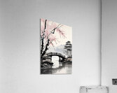 Tranquil Bridge in Spring Acrylic Print