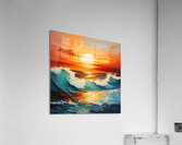 Fiery Sunset Acrylic Print