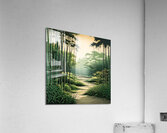 Serene Bamboo Pathway Acrylic Print