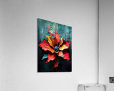 Bold Red Flower Painting Acrylic Print