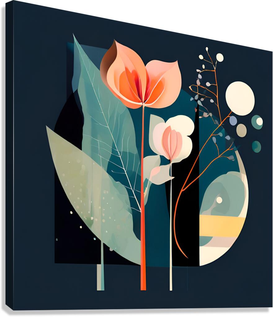 Dreamlike Floral Forms Canvas Print