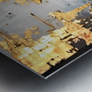 Shimmering Black and Gold Metal print