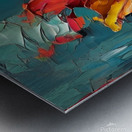 Bold Red Flower Painting Metal print