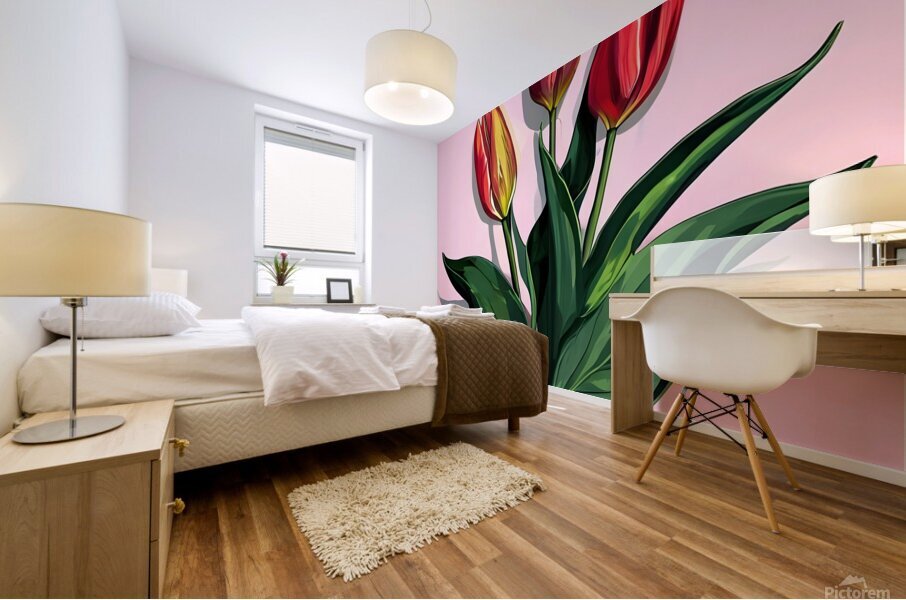 Vibrant Bloom Mural print