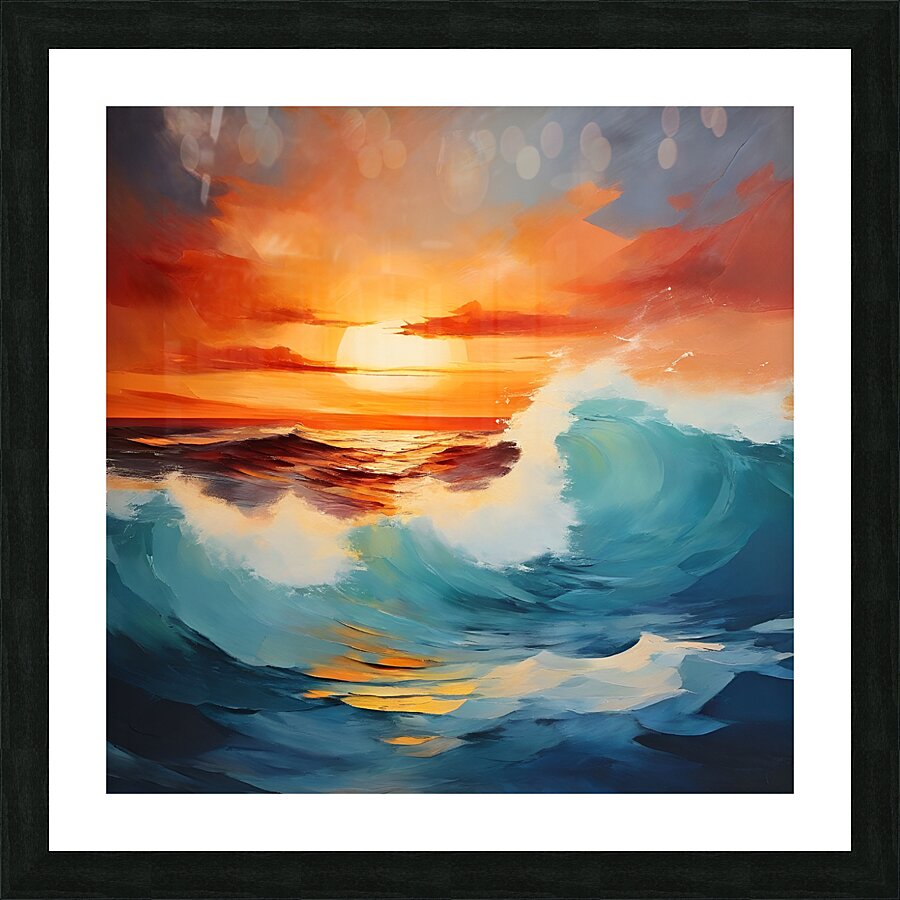 Tranquil Sunset Picture Frame print