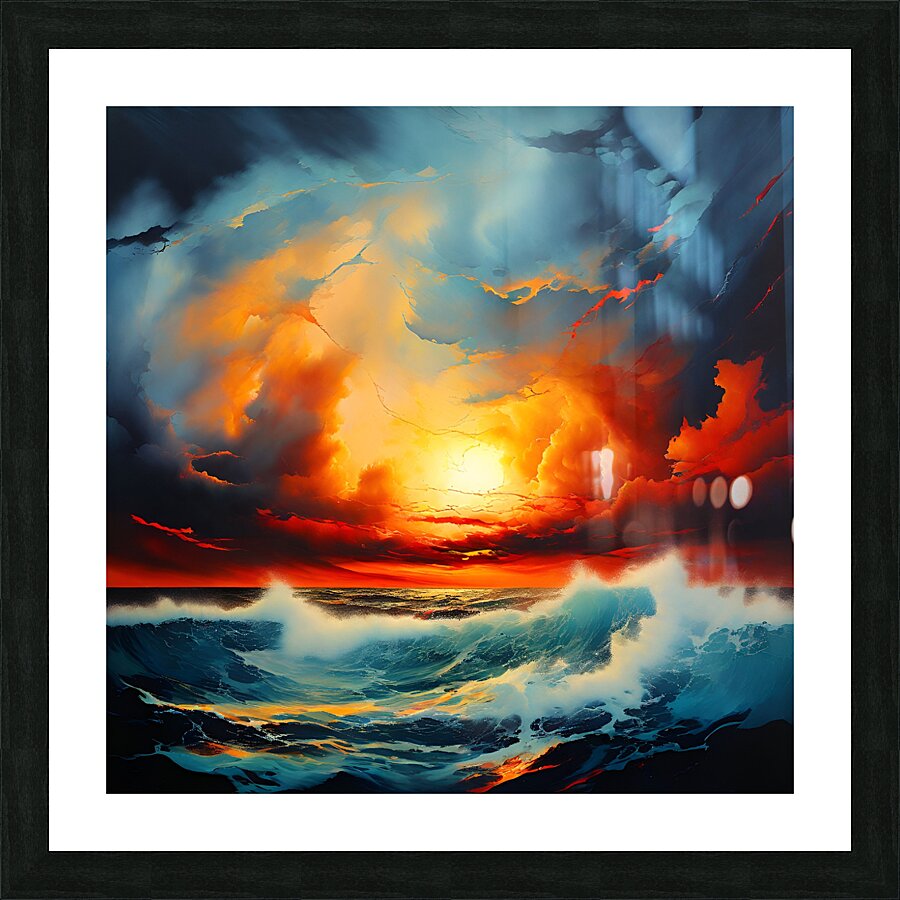 Serene Sunset Picture Frame print