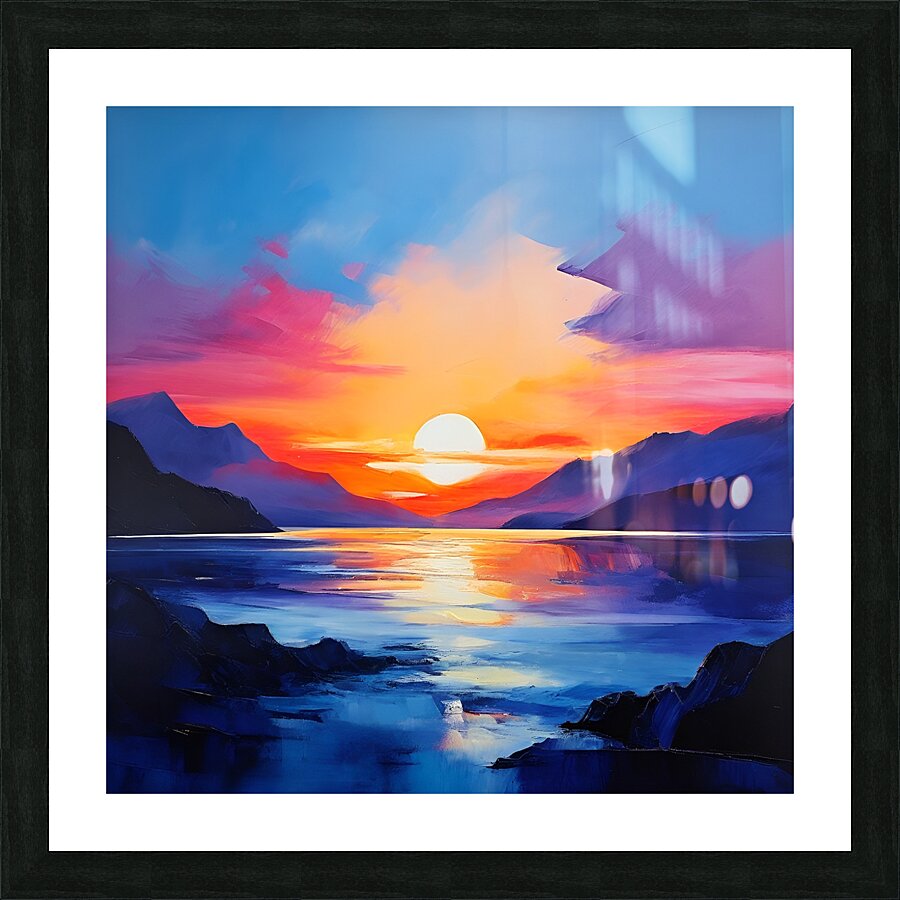Tranquil Sunset Picture Frame print