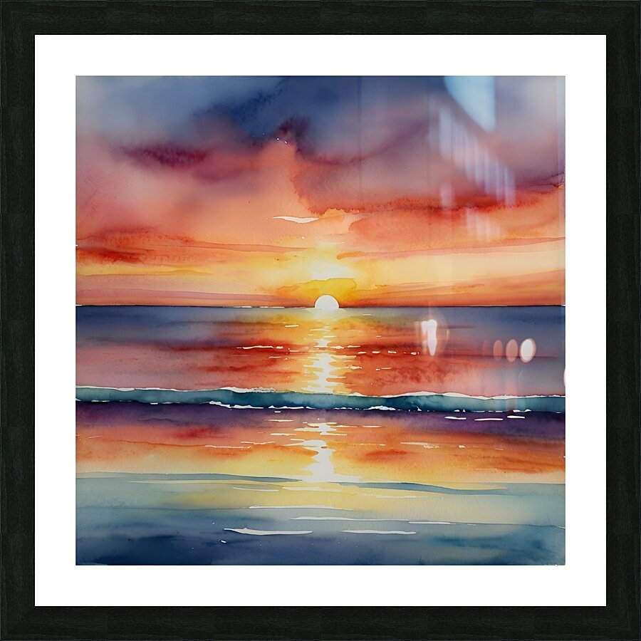 Serene Sunset Picture Frame print