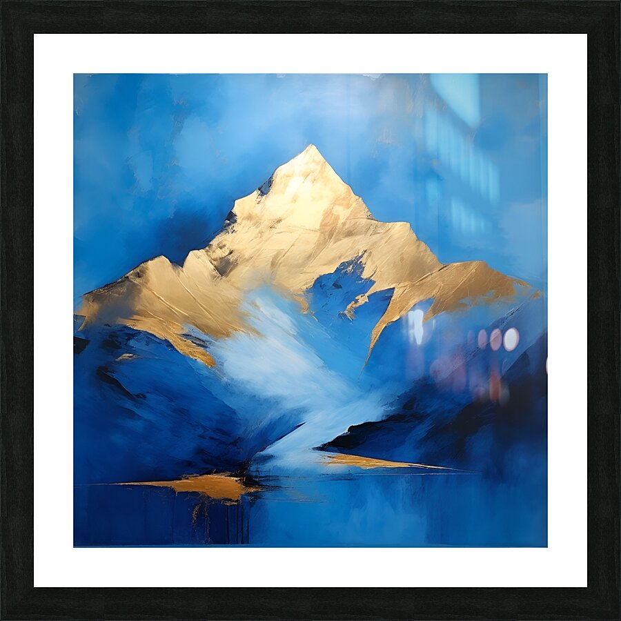 Golden Peak Picture Frame print
