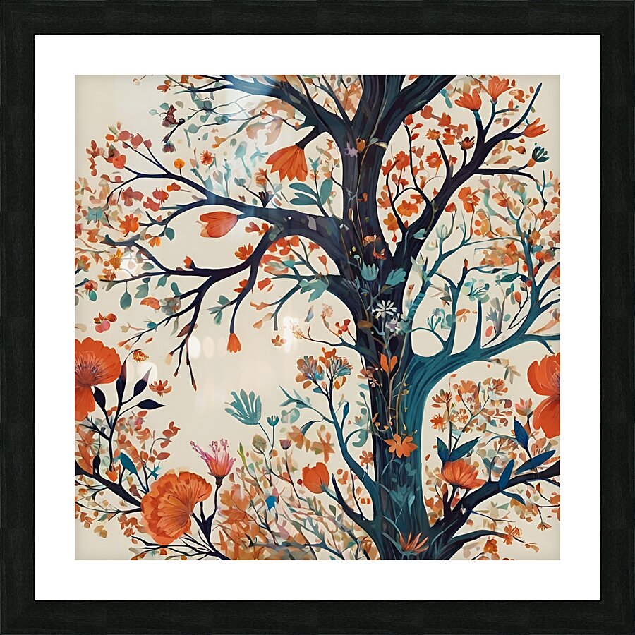 Flourishing Flora Picture Frame print