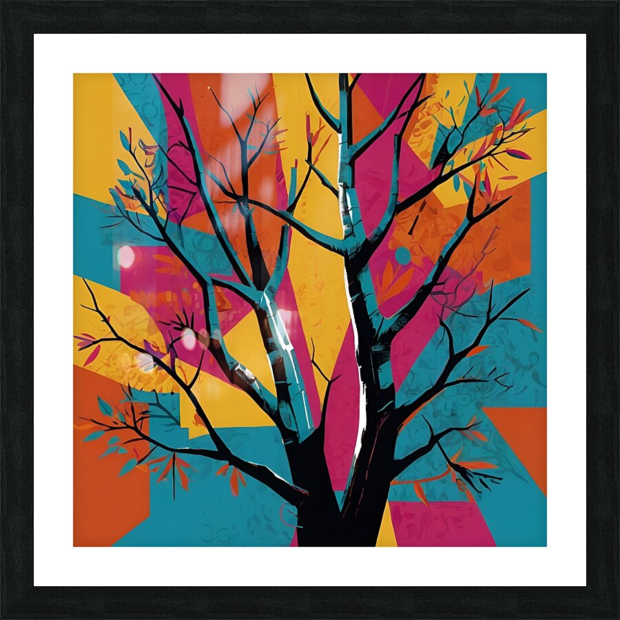  Vibrant Tree Picture Frame print