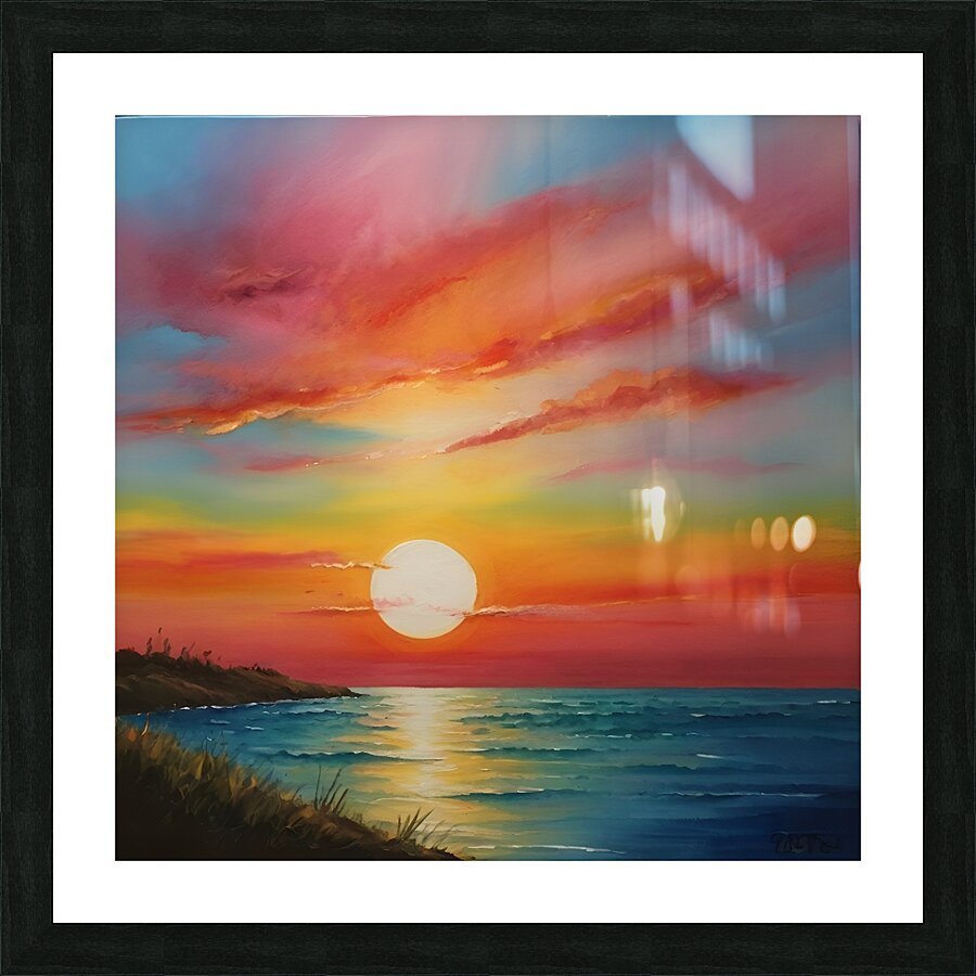 Fiery Sunset Picture Frame print