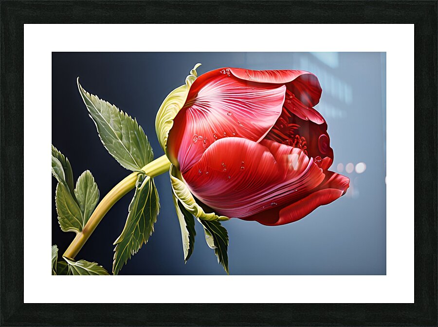 Crimson Elegance Picture Frame print