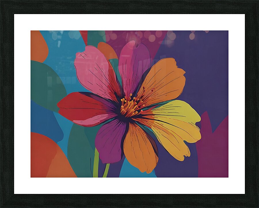 Vibrant Bloom Picture Frame print