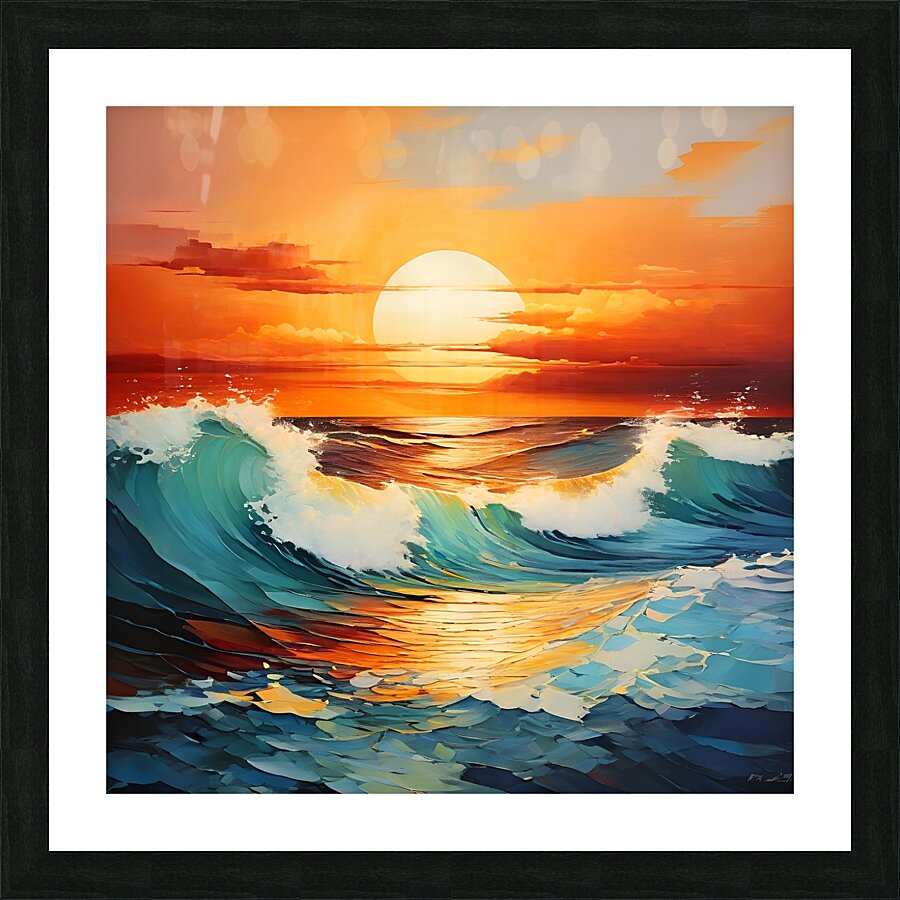 Fiery Sunset Picture Frame print