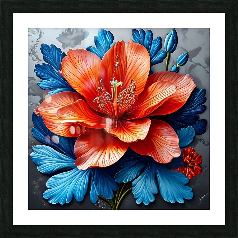 Surreal Bloom Picture Frame print
