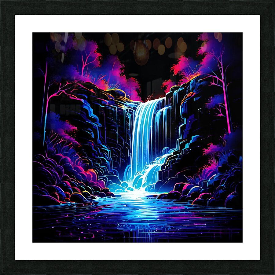 Cascading Dreamscape Picture Frame print