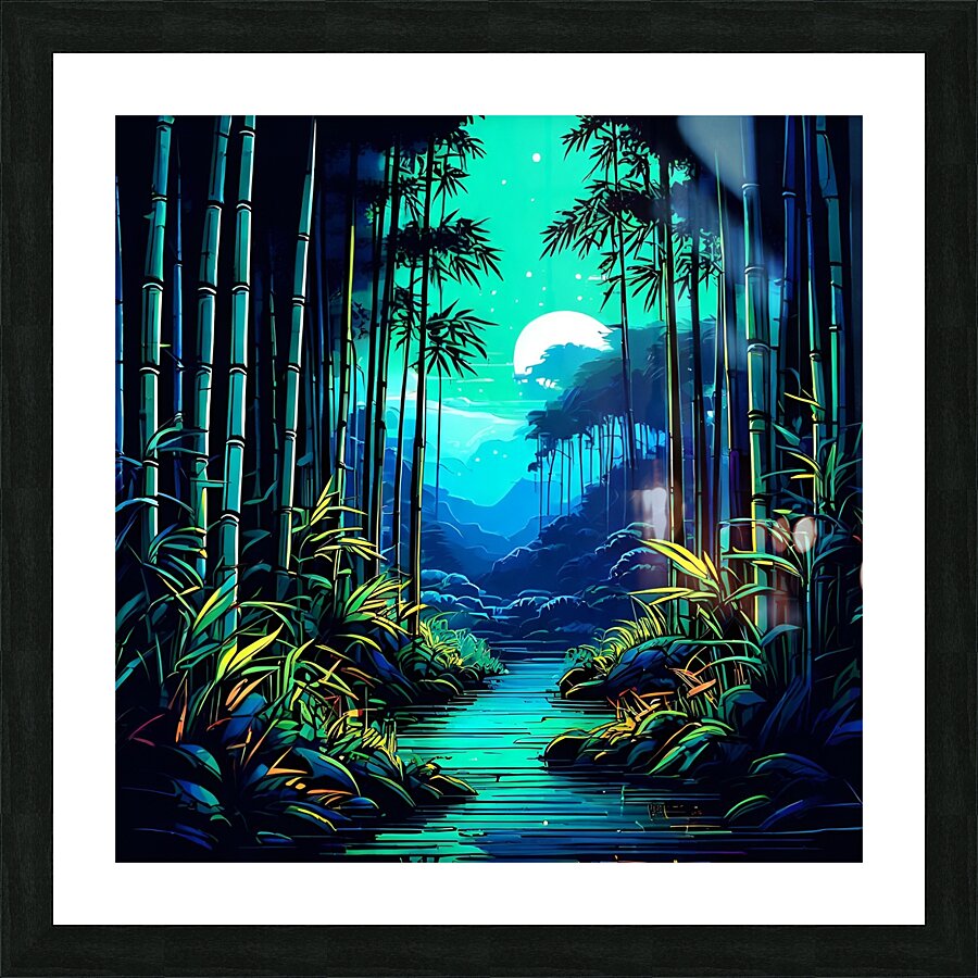 Tranquil Bamboo Forest Picture Frame print