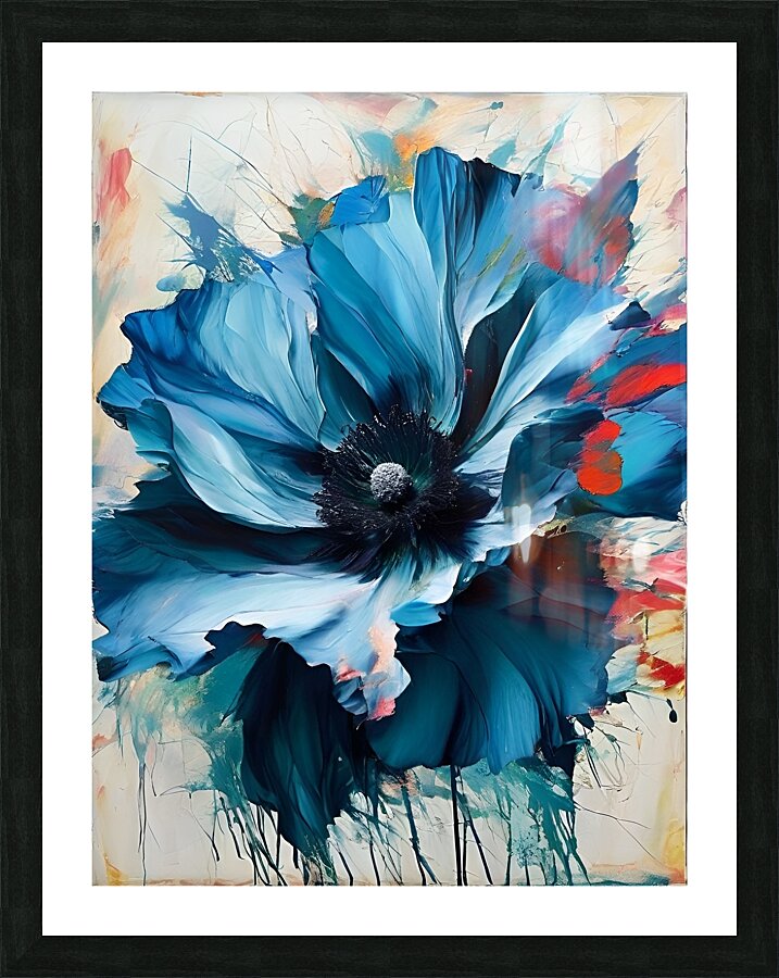 Breathtaking Blue Bloom Picture Frame print