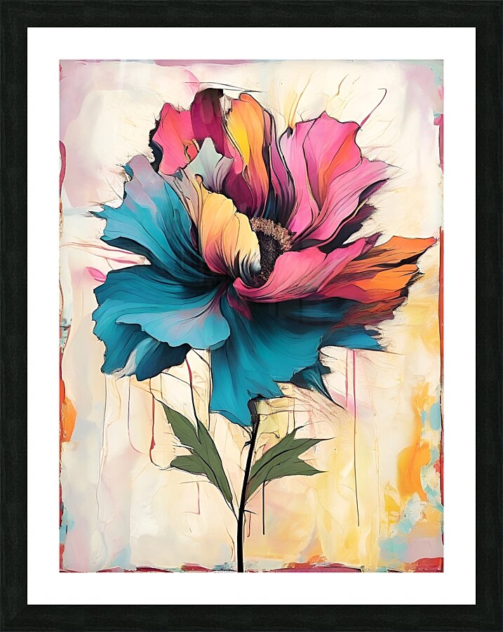  Abstract Floral Explosion Picture Frame print