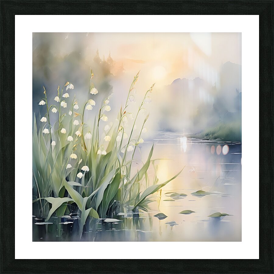  Serenity by the Stream Picture Frame print