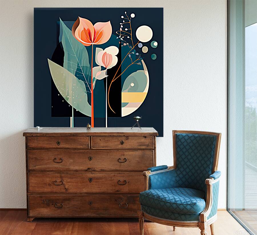 Dreamlike Floral Forms Reproduction
