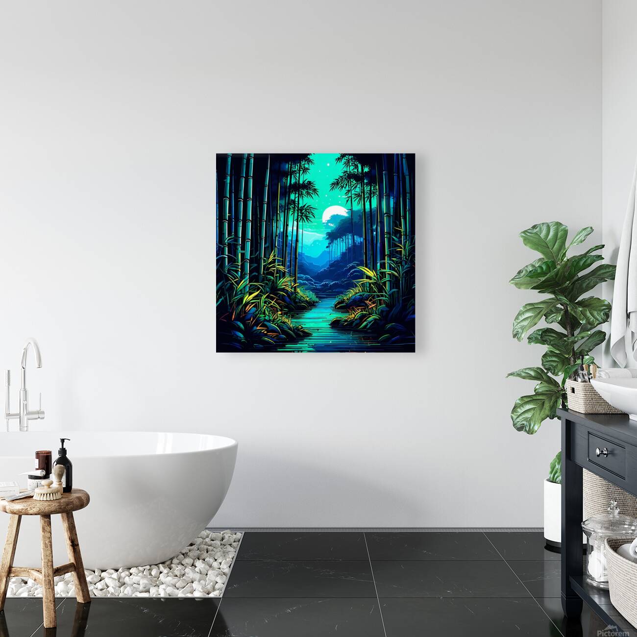 Tranquil Bamboo Forest Reproduction