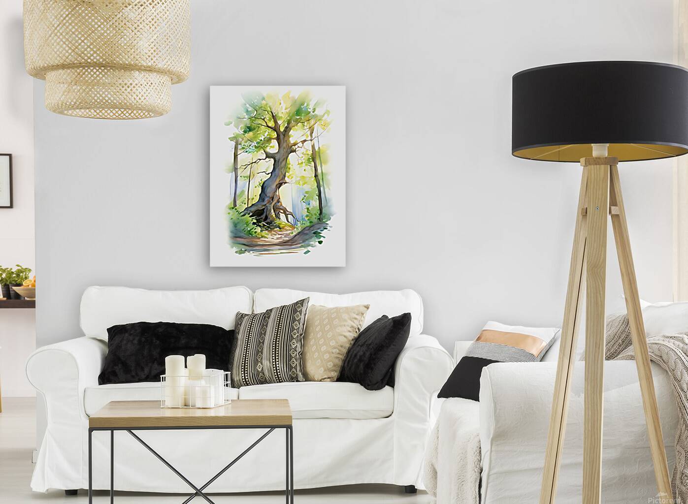 Sunlight Through the Trees Reproduction