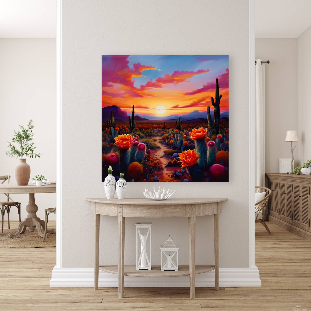 Desert Bloom at Sunset Reproduction