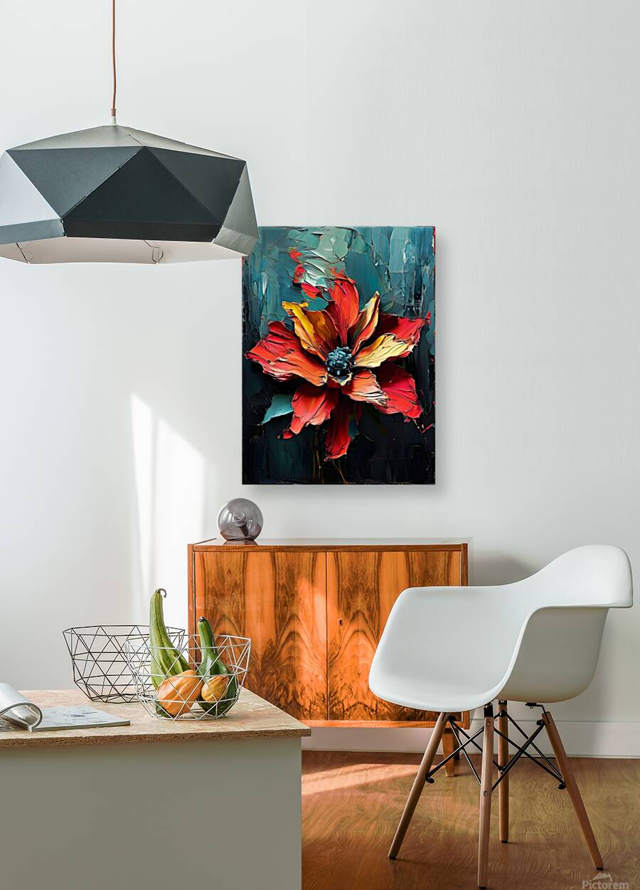 Bold Red Flower Painting Reproduction