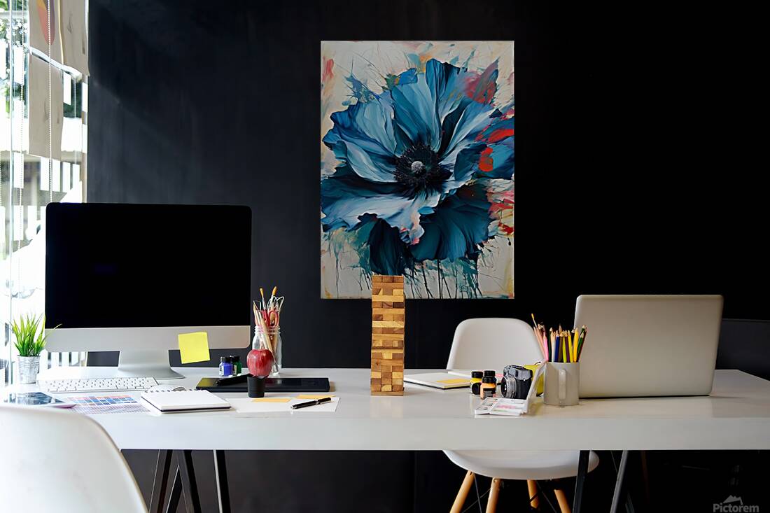 Breathtaking Blue Bloom Reproduction