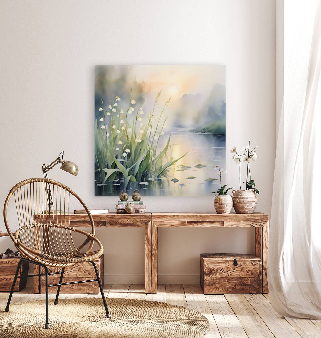  Serenity by the Stream Reproduction