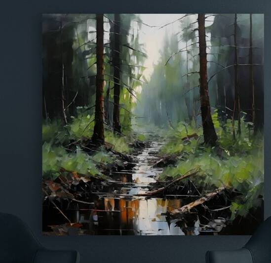 Tranquil Forest Stream Reproduction