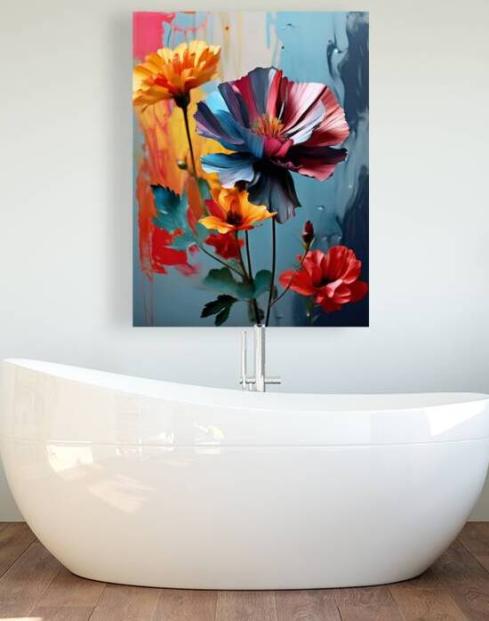 Vibrant Blooms and Painted Dreamscape by Artshop