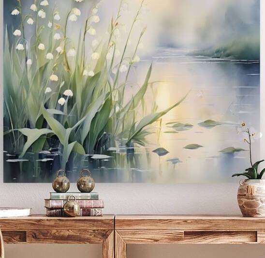  Serenity by the Stream Reproduction