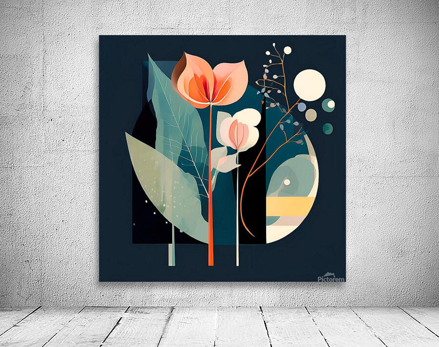 Dreamlike Floral Forms Wall Preview