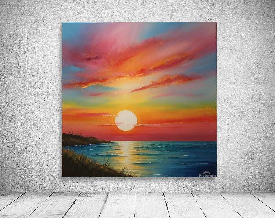 Fiery Sunset Wall Preview